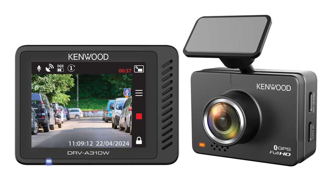 Dashcam Kenwood Negro 1080p GPS WiFi DRV-A310W
