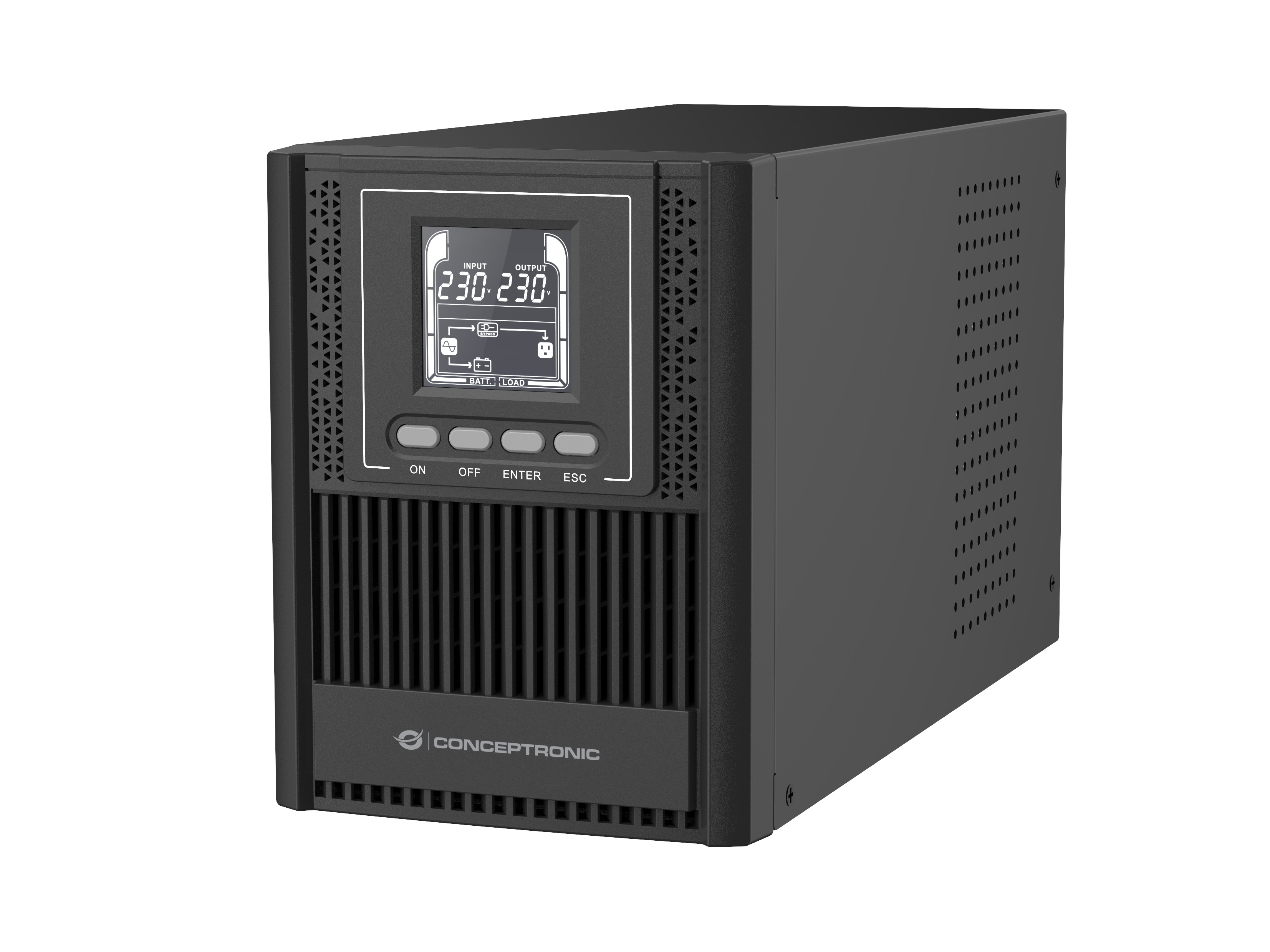 SAI CONCEPTRONIC 1000VA / 900W ONLINE TORRE 3xSHUCKO, HID USB, EPO