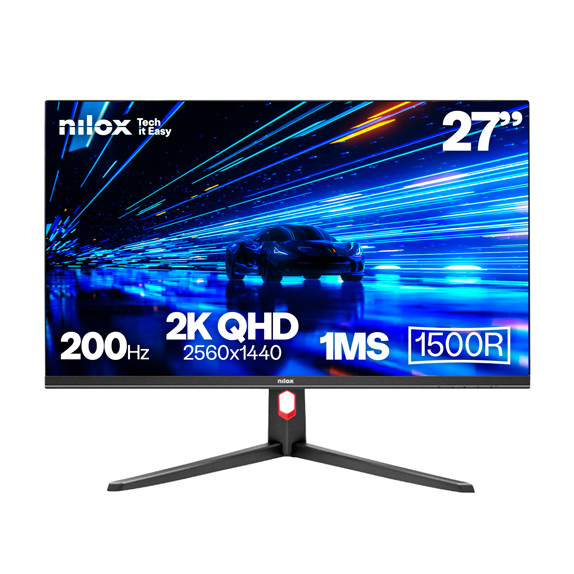 NILOX NXM27CV2K2001 Monitor 27 200Hz HDMI DP Curv