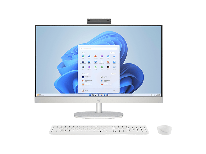 All in one - HP 24-cr2000ns 23,8" Full HD, Intel® Core™ Ultra 5 225U, 16 GB RAM, 512 SSD, UHD Graphics, Sin sistema operativo , Blanco