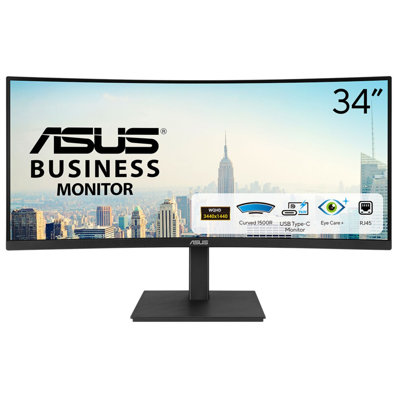 Monitor de computadora ASUS VA34VCPSR 86,4 cm (34") 90LM08JJ-B02170