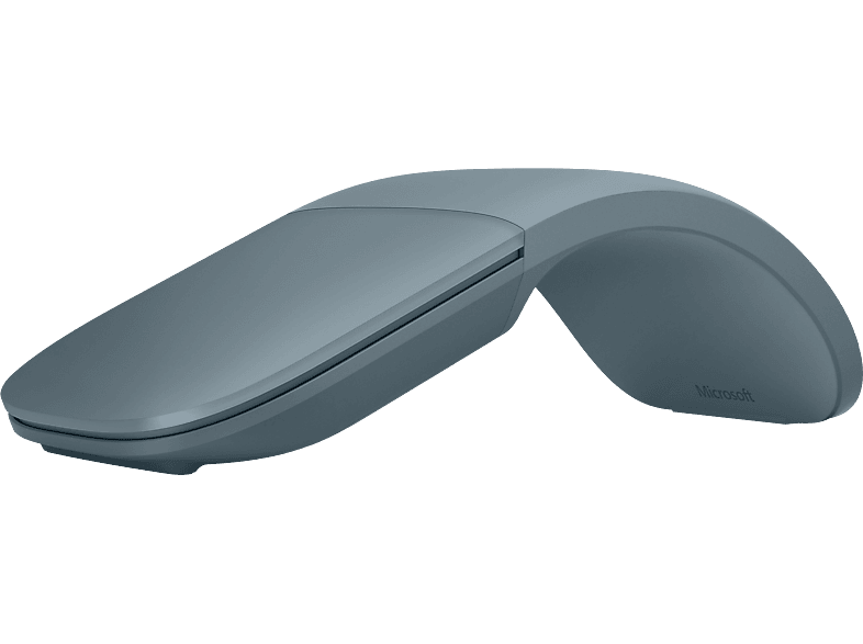 Ratón inalámbrico - Microsoft Surface Arc, Bluetooth, 2 Botones, Rango de frecuencias 2,4 GHz, 6 Meses Autonomía, Ocean
