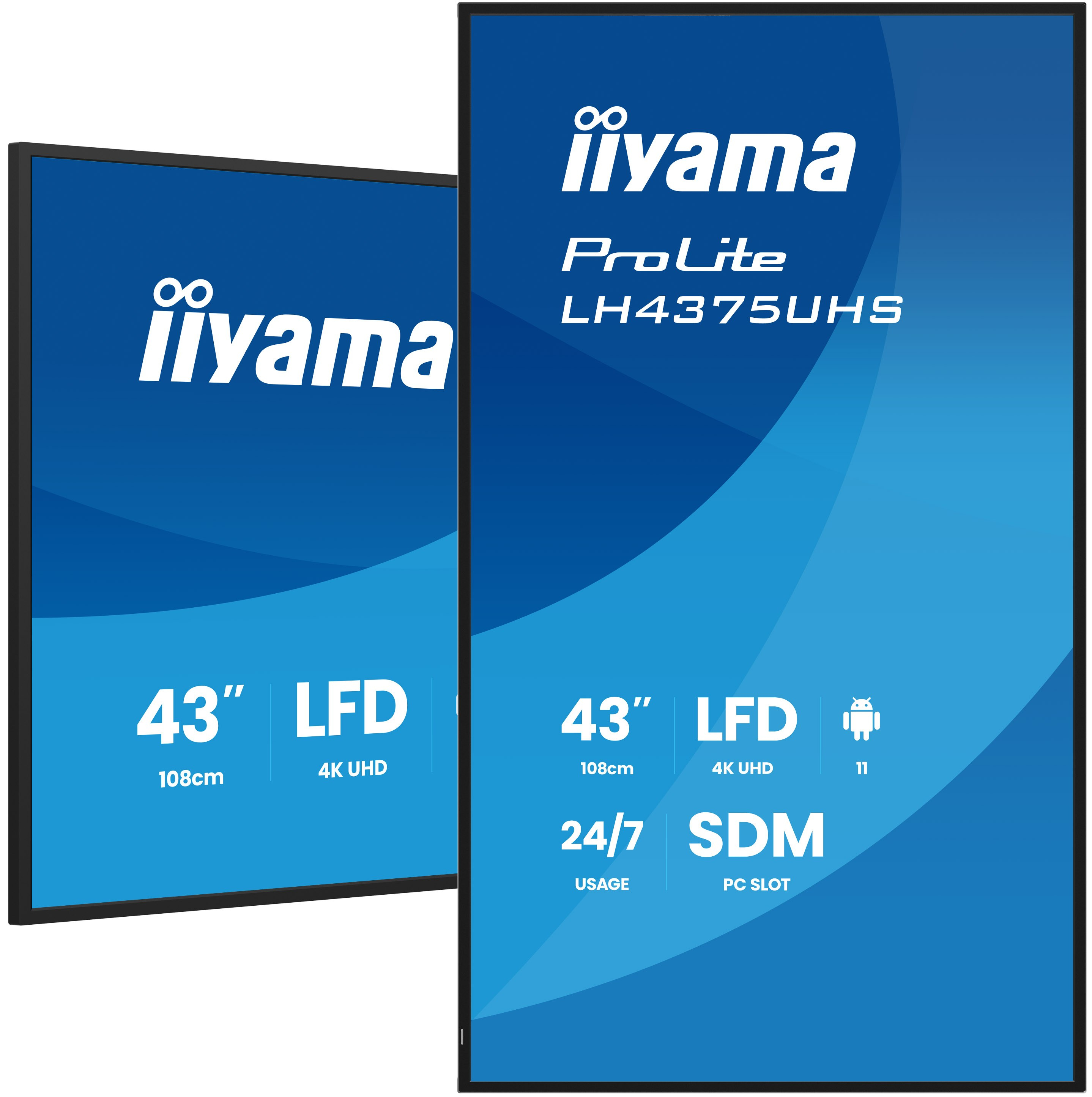 iiyama LH4375UHS-B2AG 43" 3840x2160 UHD panel IPS Haze LH4375UHS-B2AG