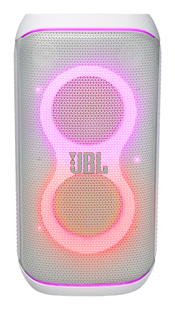 Altavoz de gran potencia - JBL PartyBox Club 120, Portátil para fiestas, Asa plegable, Bluetooth, Resistente salpicaduras, Autonomía 12h, 160W, Blanco