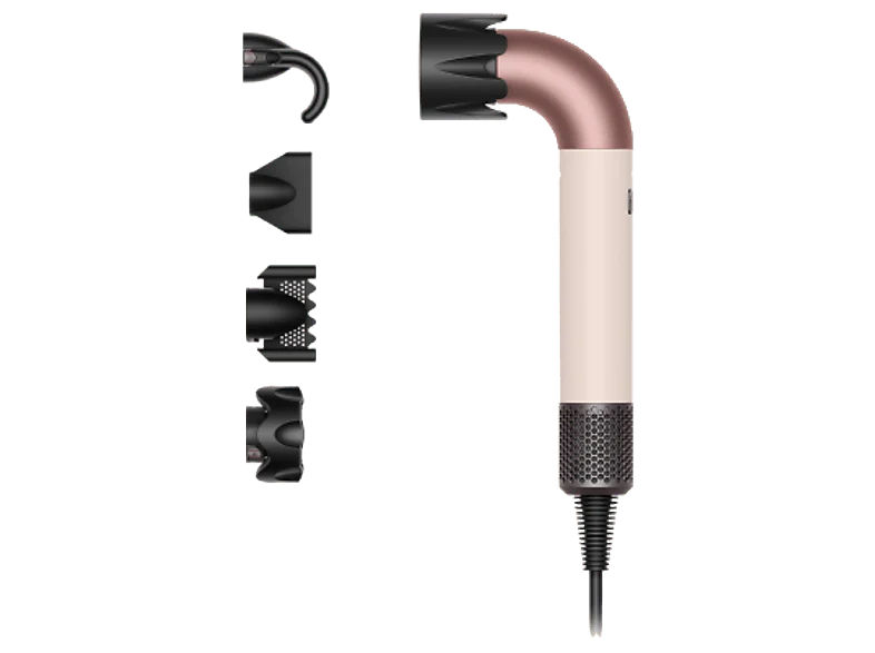 Secador - Dyson Supersonic r™HD17, 5 Accesorios inteligentes, Potente y Ligero, Ceramic Pink/ Rose Gold