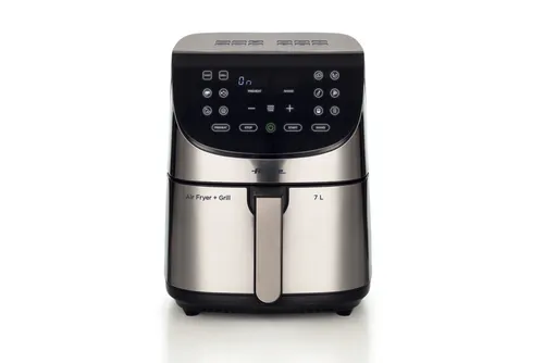 Freidora de Aire Ariete Airy Fryer Metal 7L 1800W 12 programas Negro 4628/00