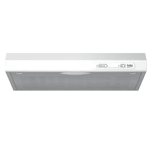 Campana convencional - Beko CFB 5310 W, 3 velocidades, 205 m³/h, 50 cm, Iluminación LED, Blanco
