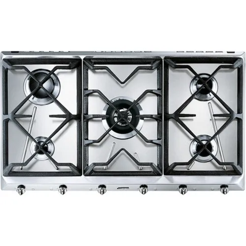 Smeg - Placa gas Smeg 5 quemadores - SRV596GH5.