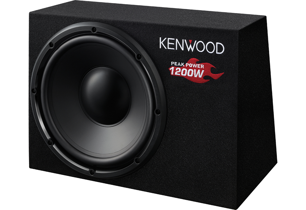 Subwoofer para coche Kenwood 30cm Pasivo 300W RMS Negro KSC-W1200B
