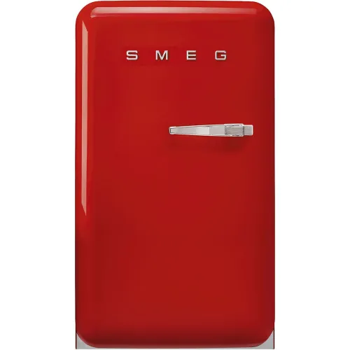 Smeg - Frigorífico 1 puerta Smeg, Frío estático, 135 litros, Rojo, apertura a la izquierda - FAB10HLRD6.