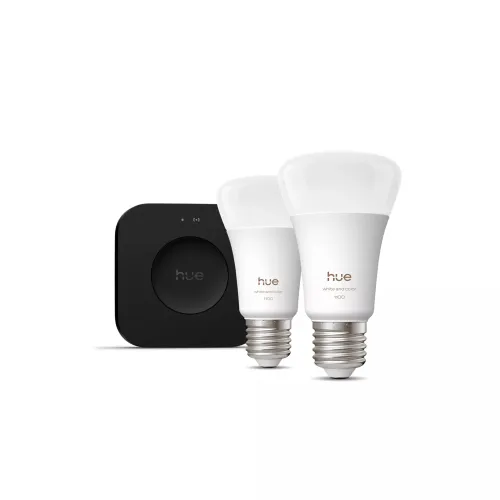 Philips Hue White & Color Ambiance Kit De Inicio: 2 Bombillas Inteligentes E27 Con Capacidad De Color + Bridge Pro: imagen 2