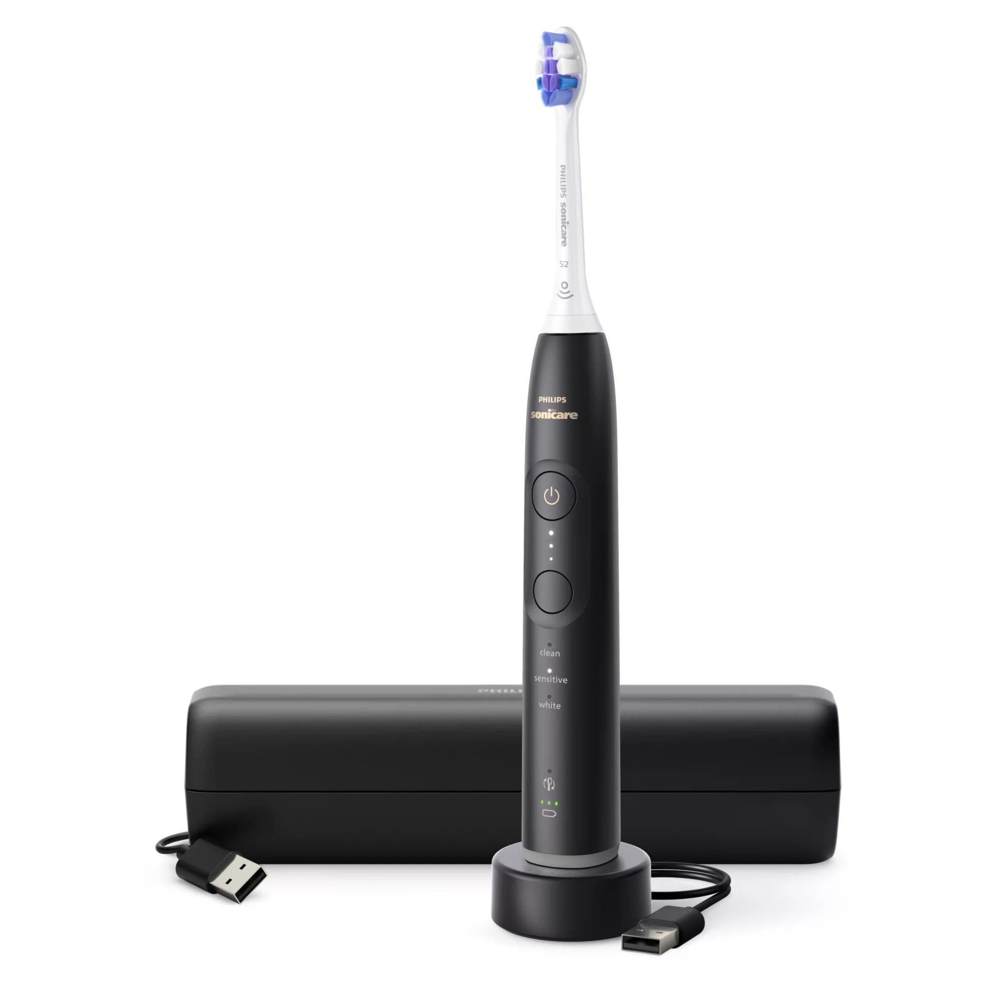 Cepillo Eléctrico Philips Sonicare 6500 Sin Cable 21 días Negro HX7411/02