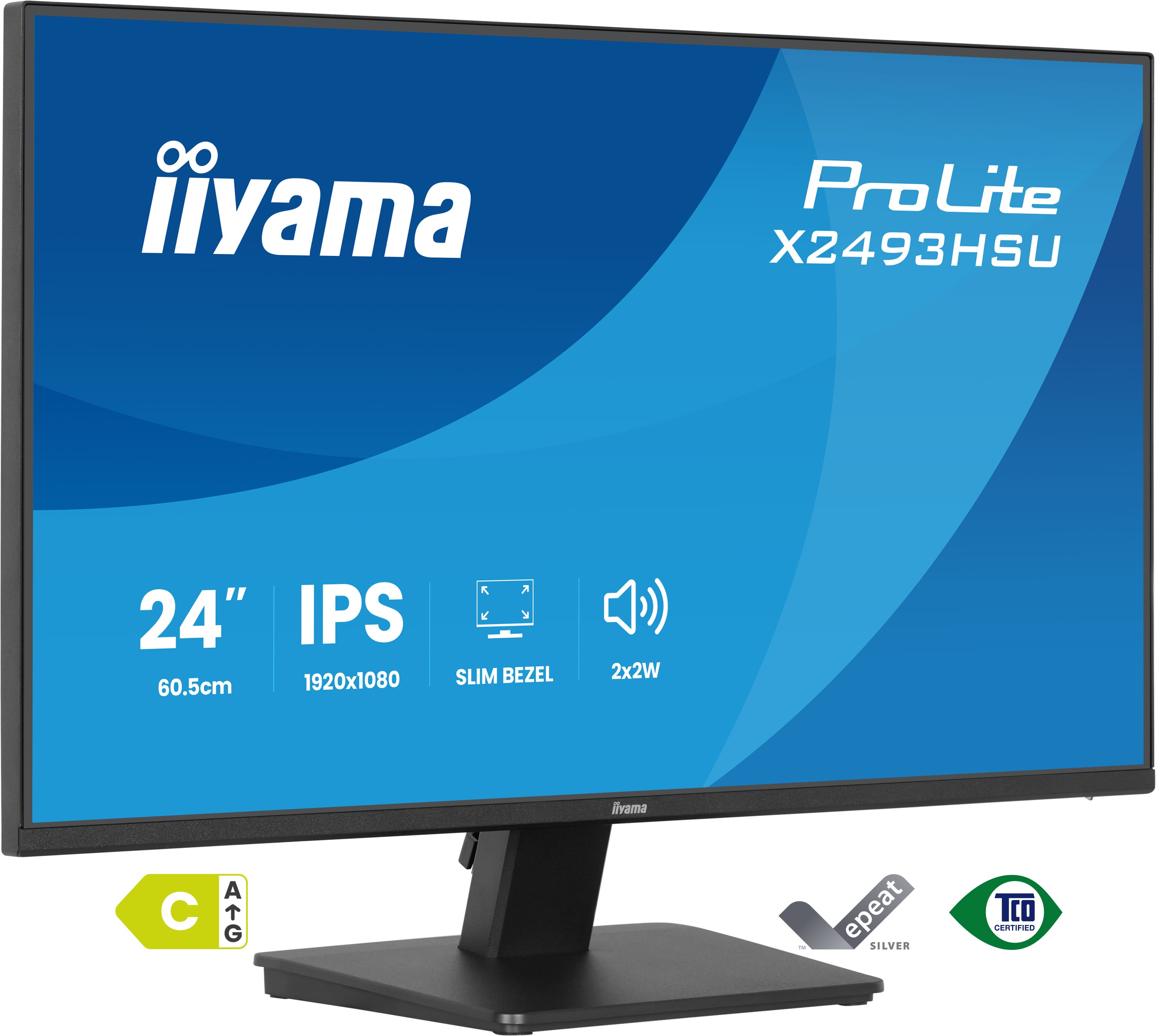 iiyama X2493HSU-B1 Monitor ProLite 24" IPS FHD 120Hz 350cd X2493HSU-B1