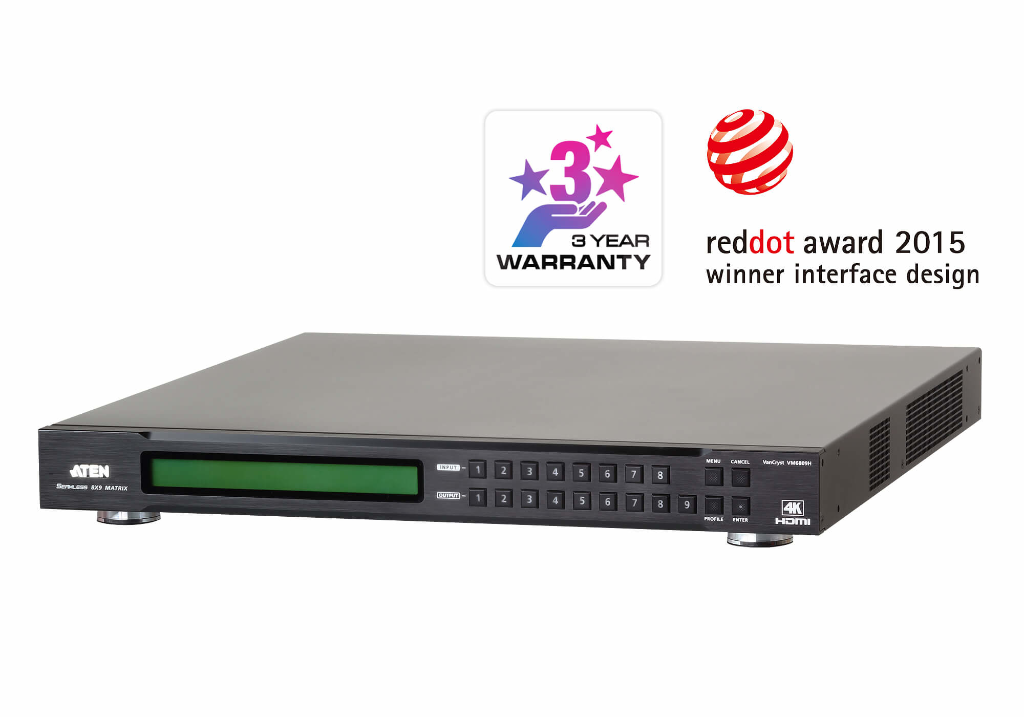 ATEN VM6809H-AT-G matriz de conmutación Matriz de VM6809H-AT-G