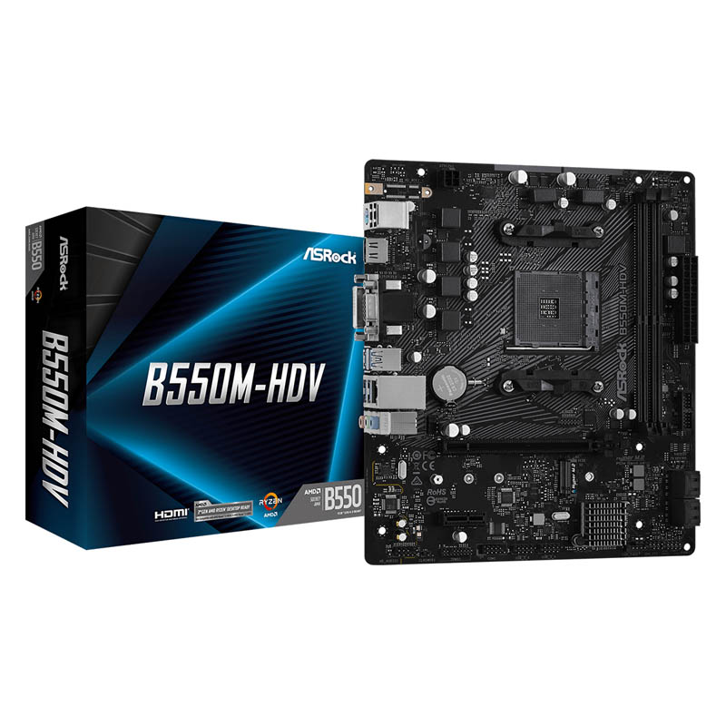 ASROCK AMD B550M-HDV Socket AM4