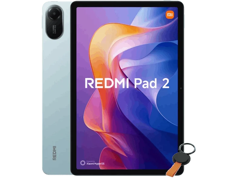 Tablet - Xiaomi Redmi Pad 2 + Ring Holder, 11 " 2.4K, 4 GB RAM, 256 GB, Dolby Atmos,MediaTek Helio G100 Ultra, Verde menta, Incluye Holder
