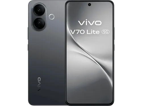vivo V70 Lite, Elegant Black, 128 GB, 6 GB RAM, 6.77 " FHD +, MediaTek Dimensity 7400 Turbo, 6500 mAh