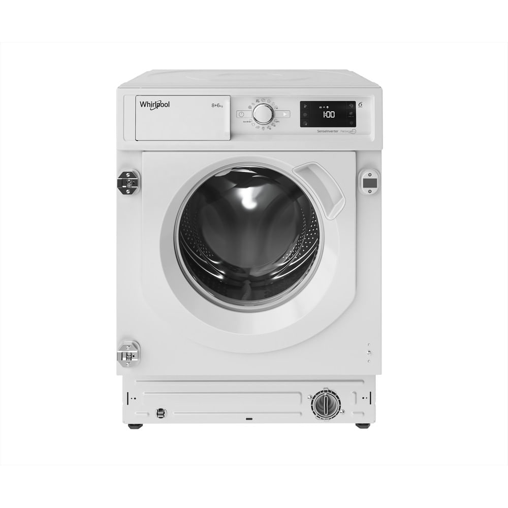 Whirlpool - Lavadora secadora integrable Whirpool 8 kg- 1.400 rpm, Motor Sense Inverter - BIWDWG861485EU.
