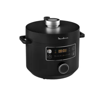 Moulinex Turbo Cuisine , Olla Programable, 5 L, 10 Programas, Negra