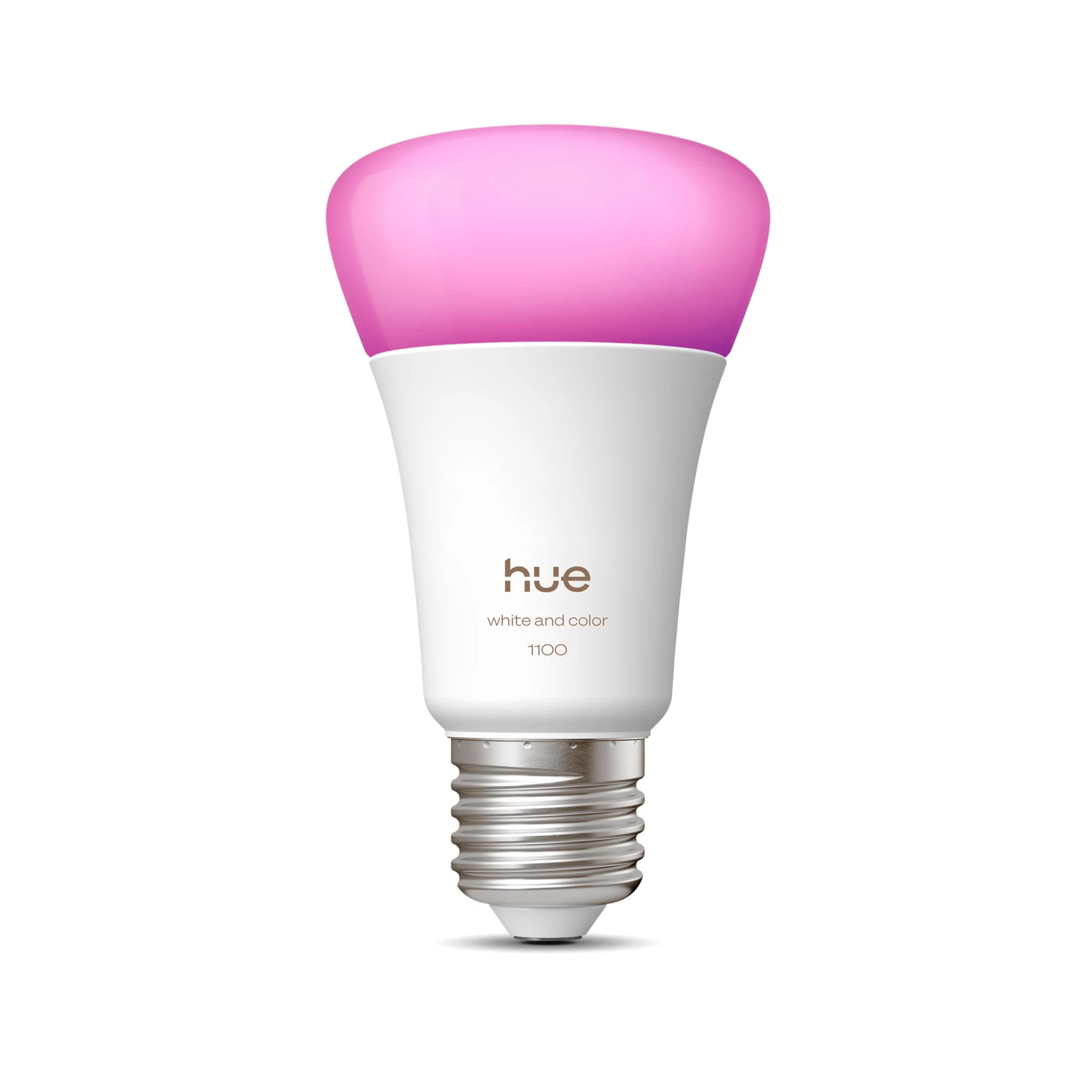 Bombilla inteligente - Philips White and Color Ambiance 1100, E27, 8W, Bluetooth, Compatible con matter, Alexa, Apple Home y Google Home, Blanco