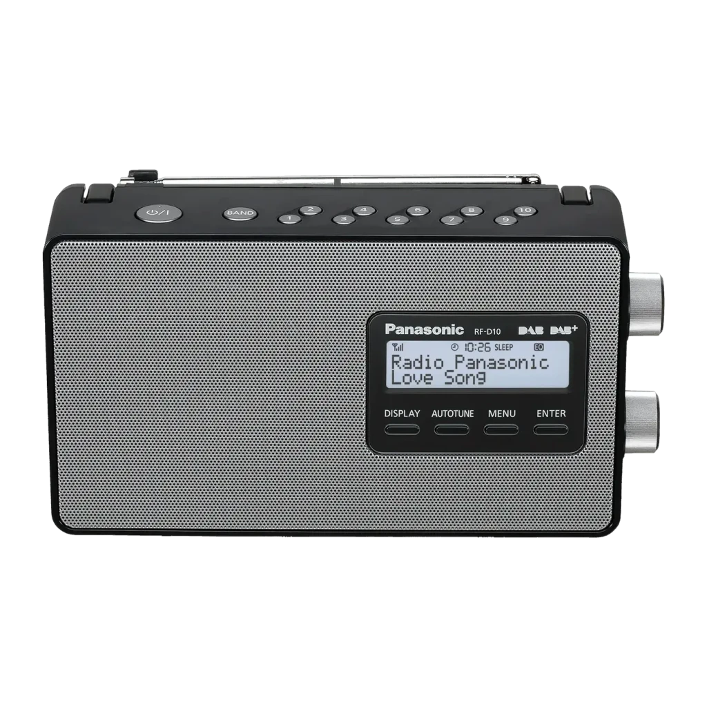 Radio Panasonic RF-D10EG-K DAB, DAB+, FM AC/Batería LCD