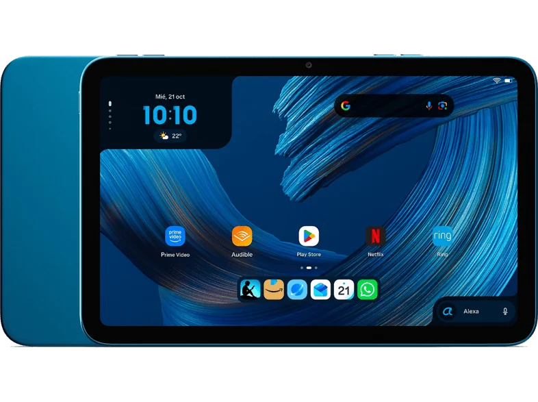 Tablet - Amazon Alexa 8, Pantalla táctil 8.7" WXGA+, 4 GB RAM, 64GB, 14 horas de reproducción, Teal