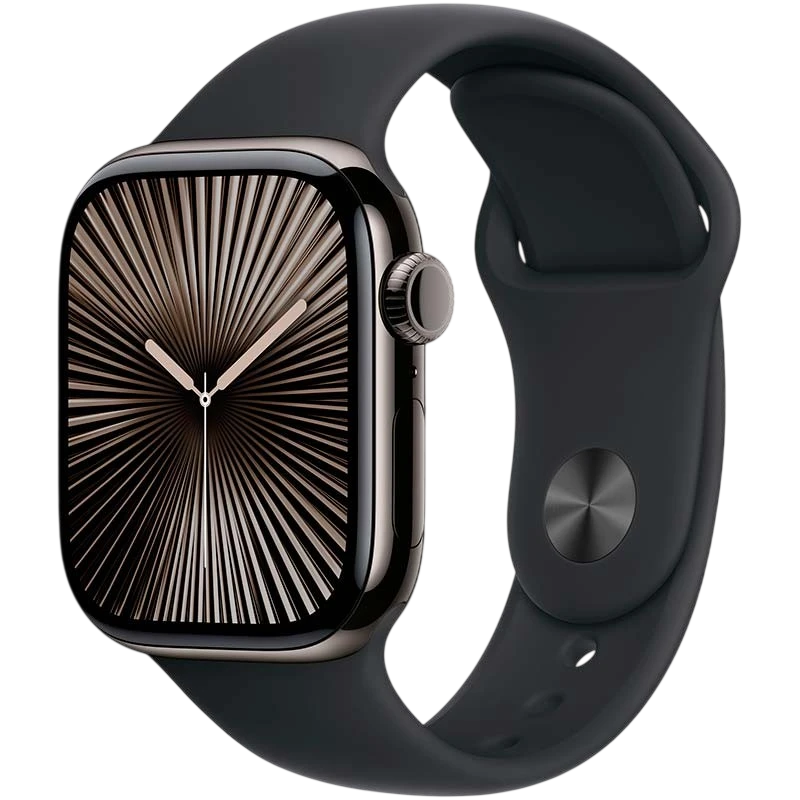 Apple Watch Series 10 GPS + Cellular 42mm Titanio Pizarra con Correa Deportiva S/M