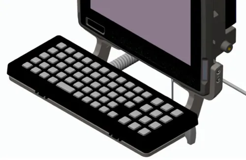 KEYBOARD MOUNTING TRAY. INCLUDES TILTING ARMS KNOBS AND SCREWS. FOR VC80 AND IKEY KEYBOARDS