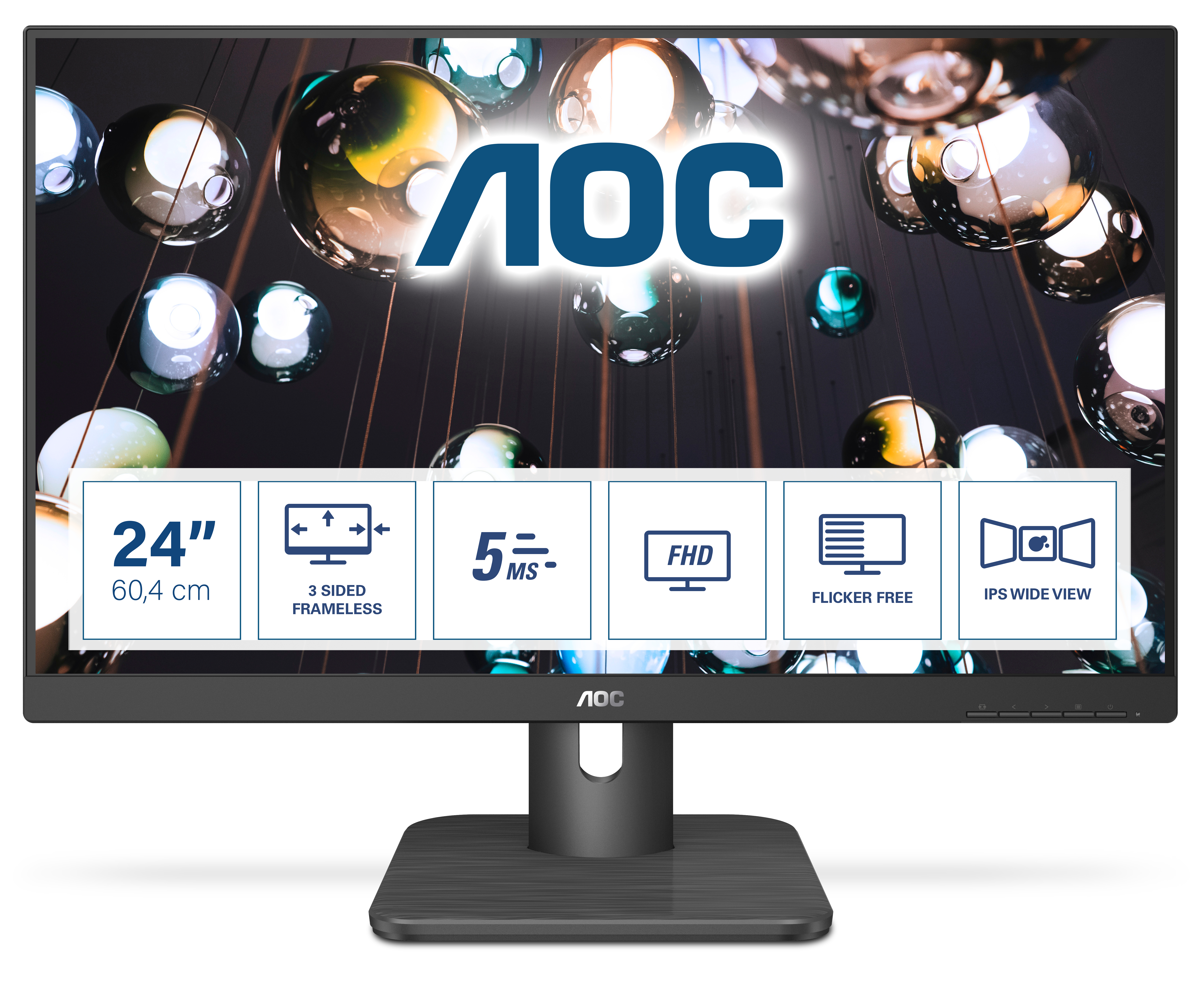 AOC E1 24E1Q pantalla para PC 60,5 cm (23.8") 1920 x 1080 24E1Q