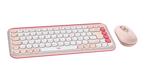 Pack teclado + ratón Logitech Pop Icon, rosa: imagen 3