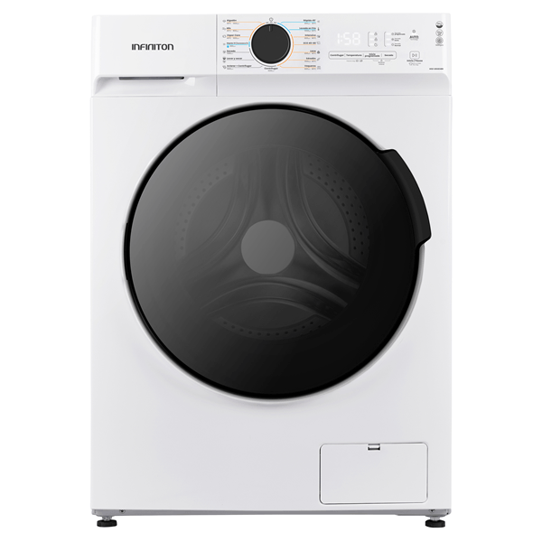 LAVADORA SECADORA INFINITON WSD-G8A6D4BN 8/6 KG 1400 RPM A BLANCO