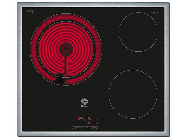 VITROCERAMICA INDEPENDIENTE BALAY 3EB715XR 3 ZONAS COCCION ANCHO 60 CM TOUCH MARCO
