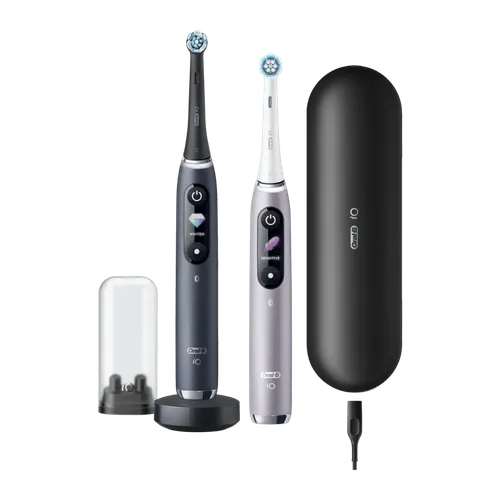 Cepillo Eléctrico Oral-B iO Series 9 Duo Onyx/Rosa Sin Cable 7 Modos