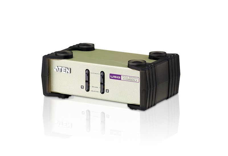 ATEN 2-Port PS/2-USB VGA KVM Switch CS82U-AT