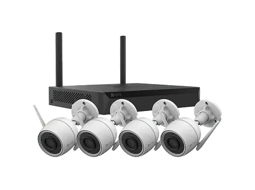 Cámara de vigilancia IP - Ezviz X5S+H3C, DCI 2K, 4 MP, WiFi, Función visión nocturna, CMOS escaneo progresivo 1/2,7”, Blanco