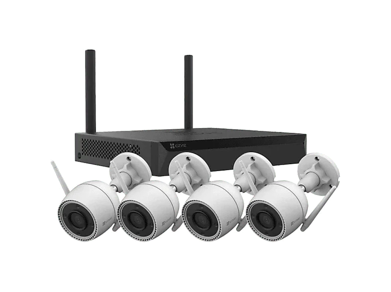 Cámara de vigilancia IP - Ezviz X5S+H3C, DCI 2K, 4 MP, WiFi, Función visión nocturna, CMOS escaneo progresivo 1/2,7”, Blanco