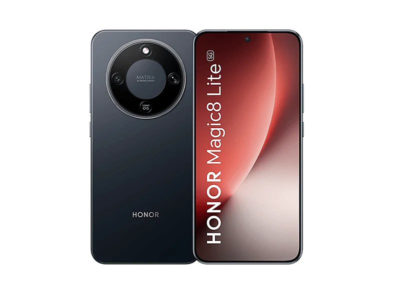 Honor Magic8 Lite, Midnight Black, 256GB, 8GB RAM, 6.79" AMOLED de 4320 Hz, Qualcomm® Snapdragon® 6 Gen 4 (4nm), 7500 mAh