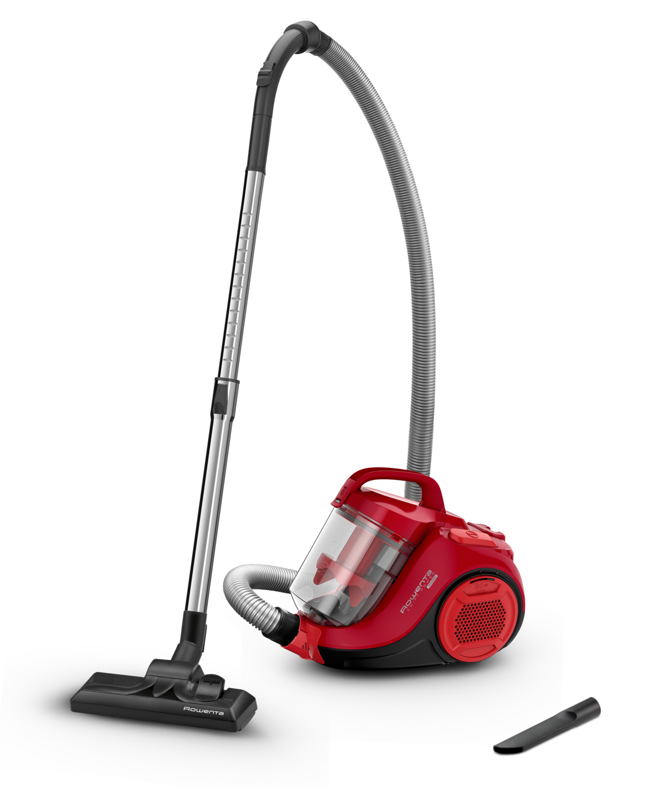 Rowenta Swift Power Cyclonic, Aspiradora sin bolsa, 900 W, 1,2 L, Classic Kit, Roja