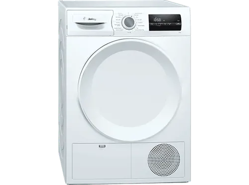 Secadora bomba de calor - Balay 3SB288BE, 8 kg, 9 programas, Programa súper rápido, Gran capacidad, Blanco