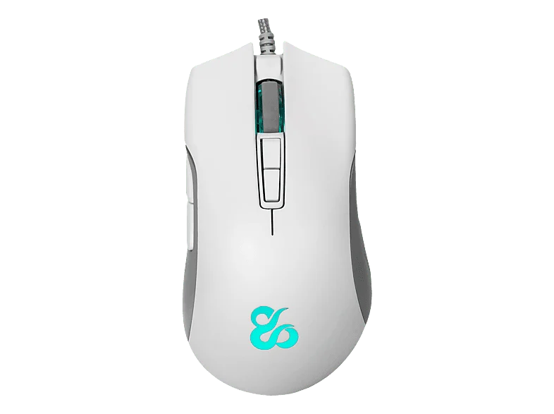 Ratón gaming - Newskill Eos Ivory, Por cable, 16000 ppp, Retroiluminación RGB, 250IPS, 50G, Blanco