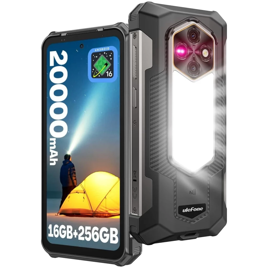 Ulefone RugKing 5 Pro 256GB Negro Rugged 8GB de RAM Autonomía de 20000 mAh