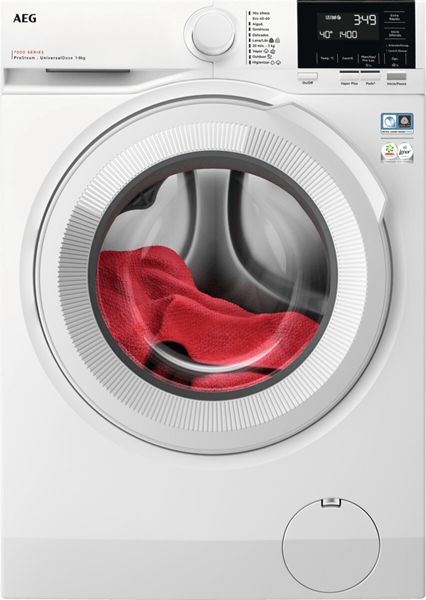 AEG Lavadora de libre instalación Serie 7000 ProSteam® UniversalDose de 8.0 kg LFR7184N2V