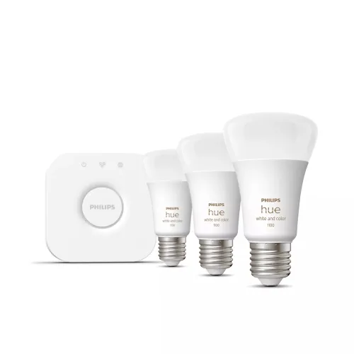 Philips Hue White & Color Ambiance Kit De Inicio: 3 Bombillas Inteligentes E27 (1100): imagen 2
