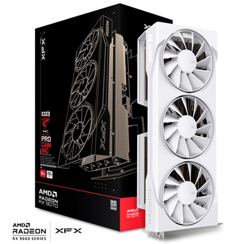 XFX Swift AMD Radeon RX 9070 OC Gaming Edition White 16GB GDDR6