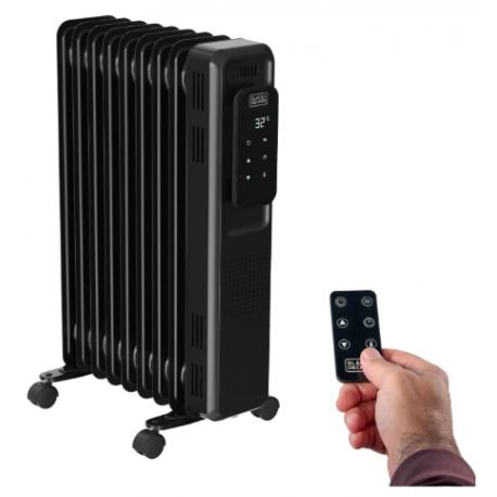 Black+Decker Radiador De Aceite Bxra2001e 2000W 9 Elementos
