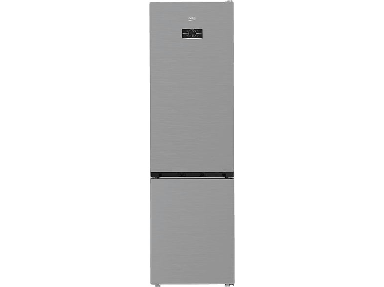 Frigorífico combi - Beko B3RCNE415HXB1, Neo Frost Dual Cooling, Altura 203.5 cm, 415 l, AeroFlow, Tecnología Harvest Fresh, Inox