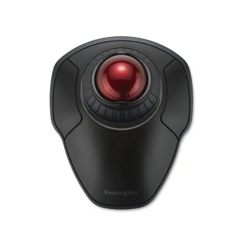 KENSINGTON ORBIT WITH SCROLL RING WIRELESS TRACKBALL - BLA CK