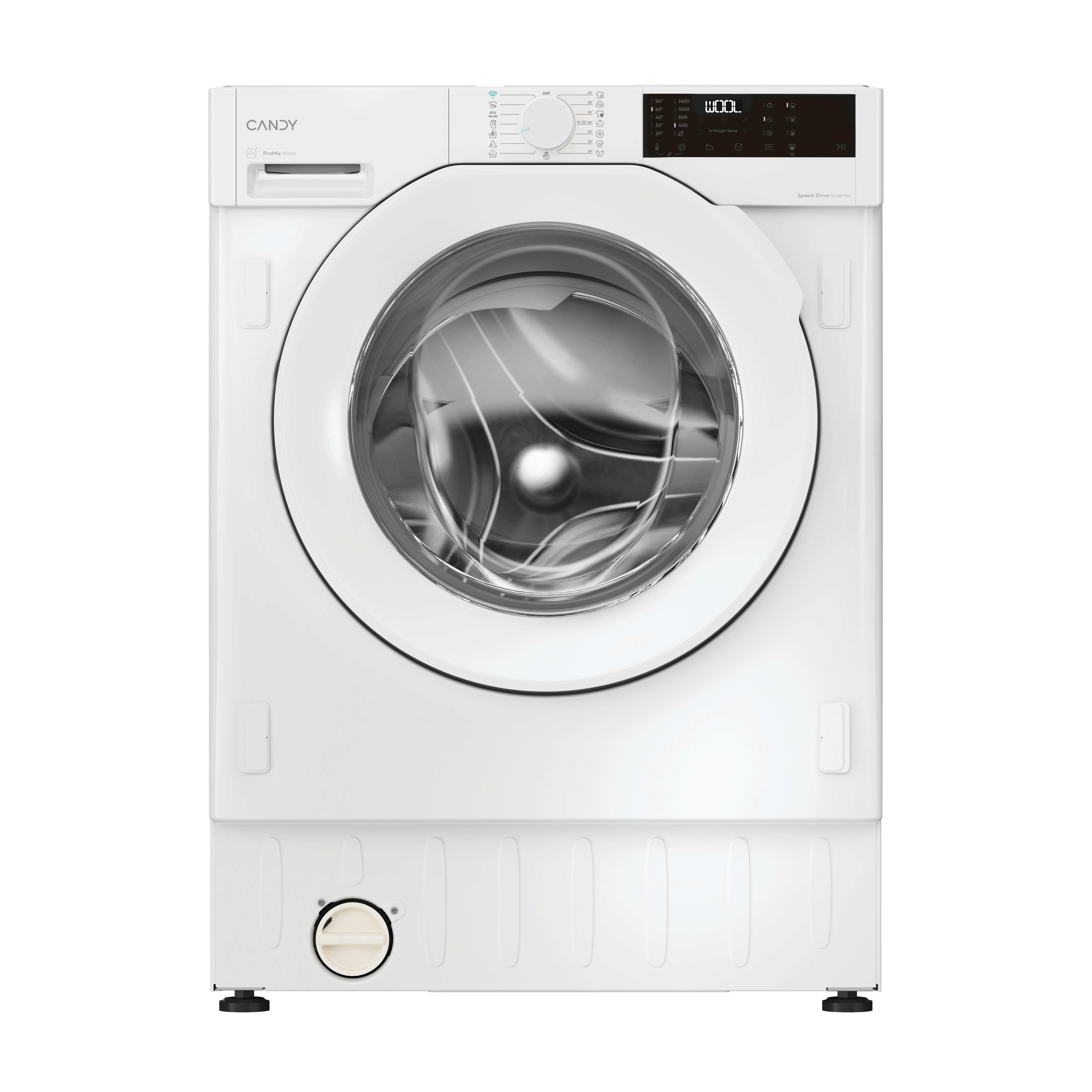 LAVADORA INTEGRABLE CANDY BC448M4D8J-S 8 KG A 1400 RPM