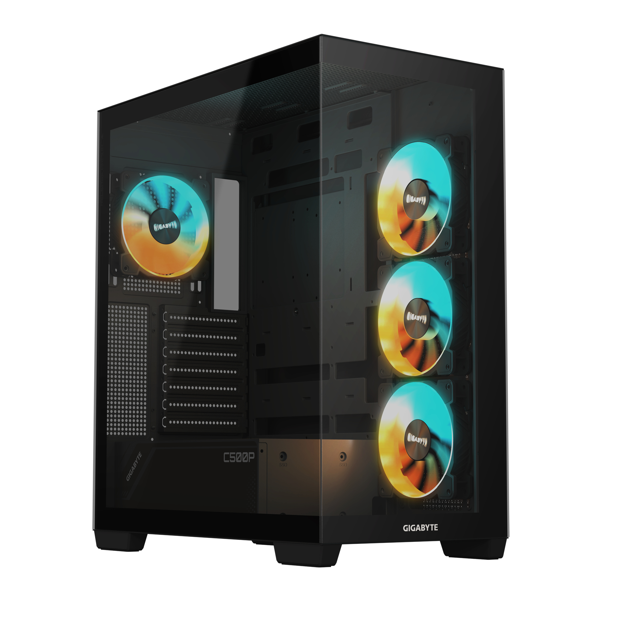 GIGABYTE C500 PANORAMIC STEALTH Midi Tower Negro GB-C500P ST