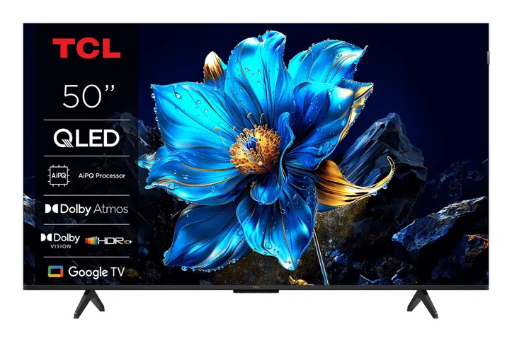TV QLED 50" - TCL 50T69C, UHD 4K, Procesador AiPQ, Smart TV, DVB-T2, Negro